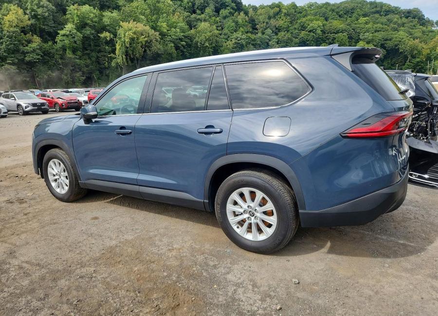 Salvage 2025 Toyota Grand Highlander Hybrid Xle in Blue