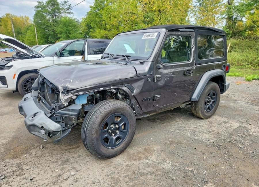 Salvage 2024 Jeep Wrangler  in Gray