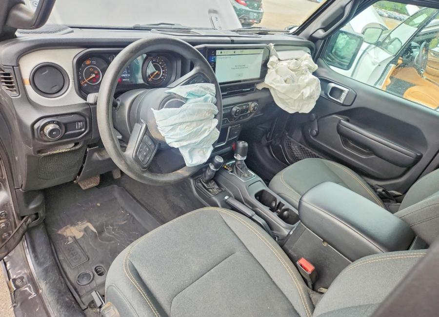 Salvage 2024 Jeep Wrangler  in Gray