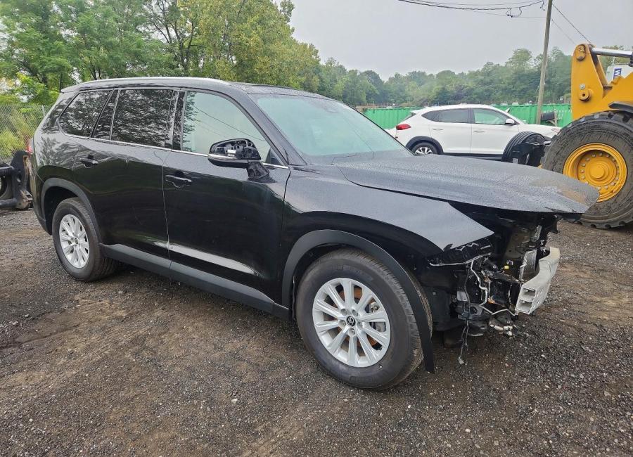 Salvage 2025 Toyota Grand Highlander Xle in Black