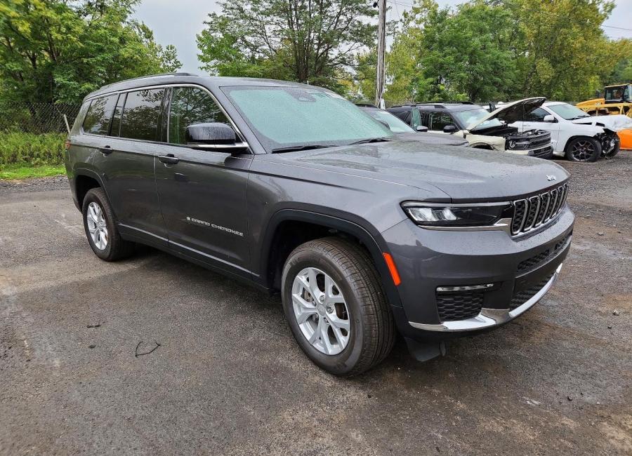 Salvage 2023 Jeep Grand Cherokee Limited in Gray