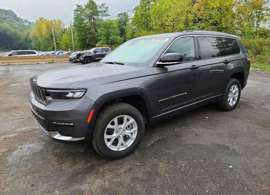 Salvage 2023 Jeep Grand Cherokee Limited in Gray