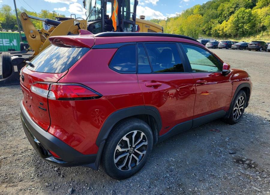 Salvage 2024 Toyota Corolla Cross Hybrid Se in Red
