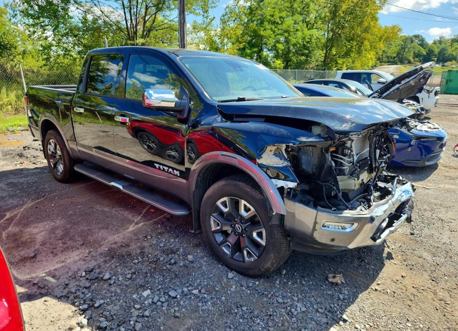 Salvage 2024 Nissan Titan Platinum Reserve in Black