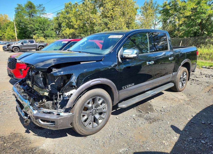 Salvage 2024 Nissan Titan Platinum Reserve in Black