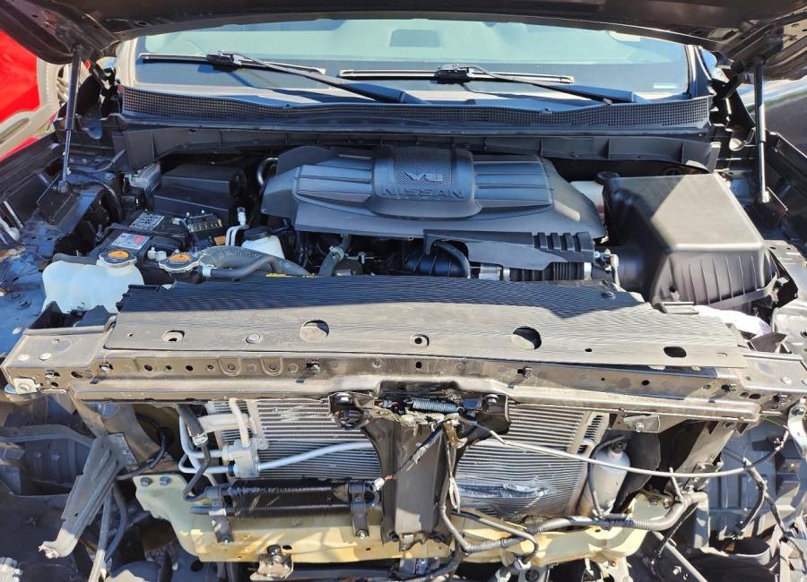 Salvage 2024 Nissan Titan Platinum Reserve in Black