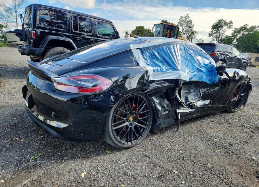 Salvage 2016 Porsche Cayman Gts in Black