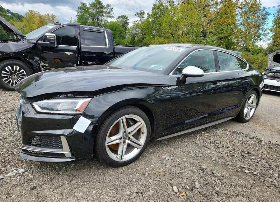 Salvage 2019 Audi S5 Premium Plus in Black