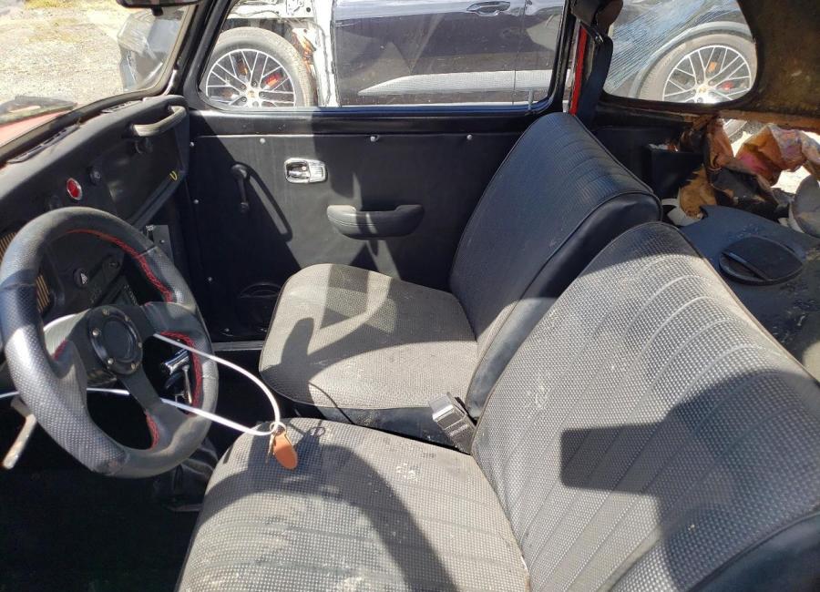 Salvage 1969 Volkswagen Beetle  in Red