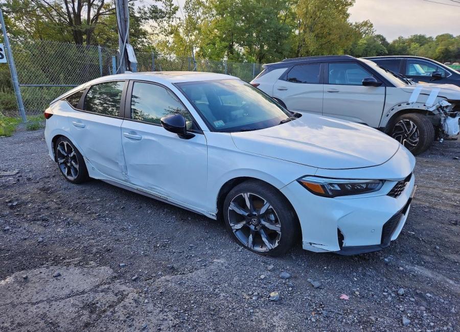 Salvage 2025 Honda Civic Sport Touring in White