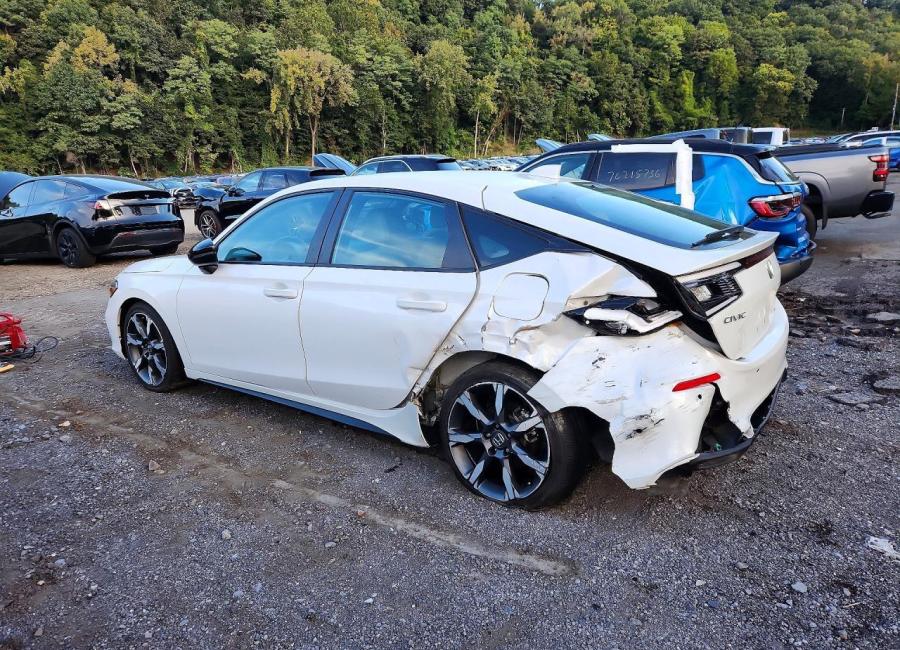 Salvage 2025 Honda Civic Sport Touring in White