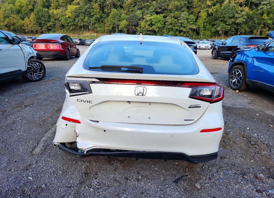 Salvage 2025 Honda Civic Sport Touring in White