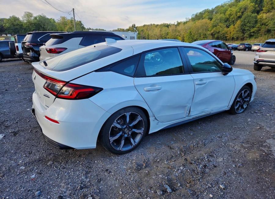 Salvage 2025 Honda Civic Sport Touring in White