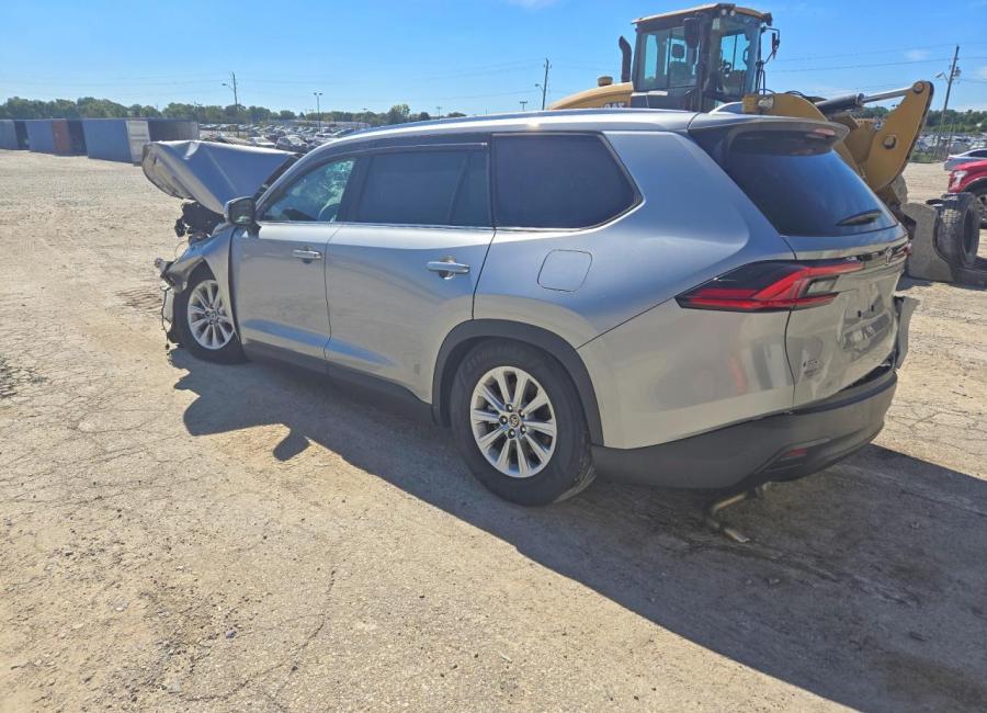 Salvage 2025 Toyota Grand Highlander  in Silver