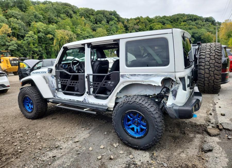 Salvage 2023 Jeep Wrangler Rubicon 4xe in White