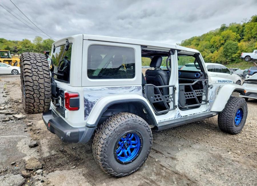 Salvage 2023 Jeep Wrangler Rubicon 4xe in White