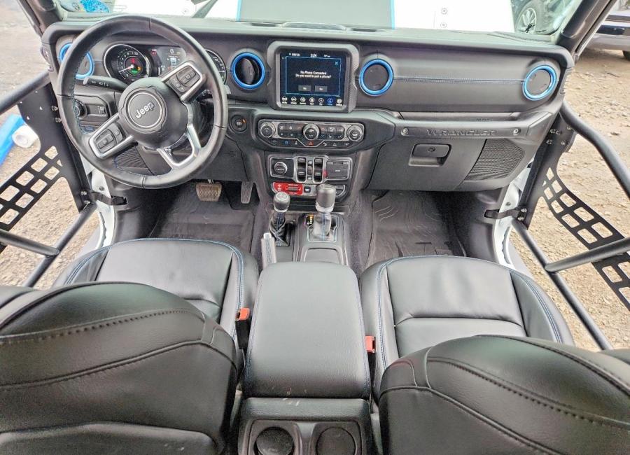 Salvage 2023 Jeep Wrangler Rubicon 4xe in White