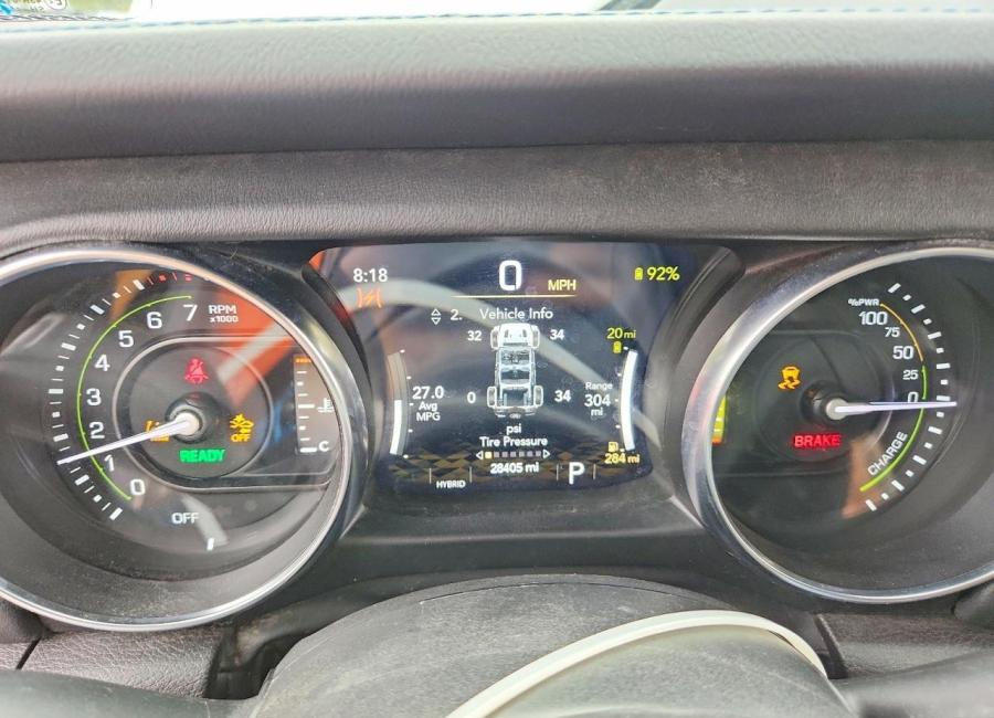 Salvage 2023 Jeep Wrangler Rubicon 4xe in White