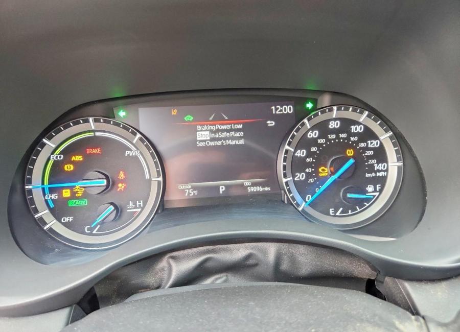 Salvage 2021 Toyota Highlander Hybrid Platinum in Gray