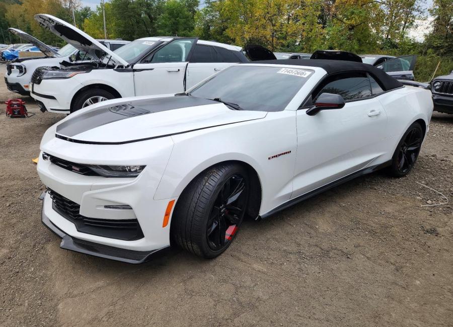 Salvage 2021 Chevrolet Camaro Ss in White