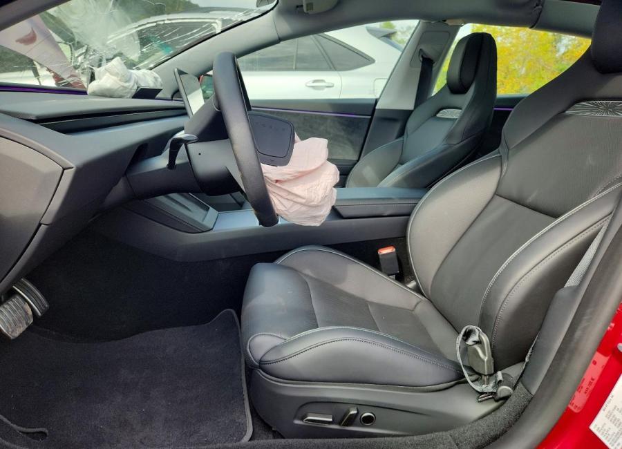 Salvage 2026 Tesla Model 3 Performance in Burgundy