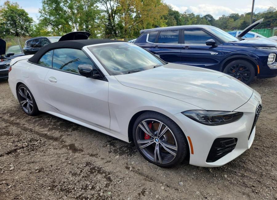 Salvage 2024 Bmw 430i  in White