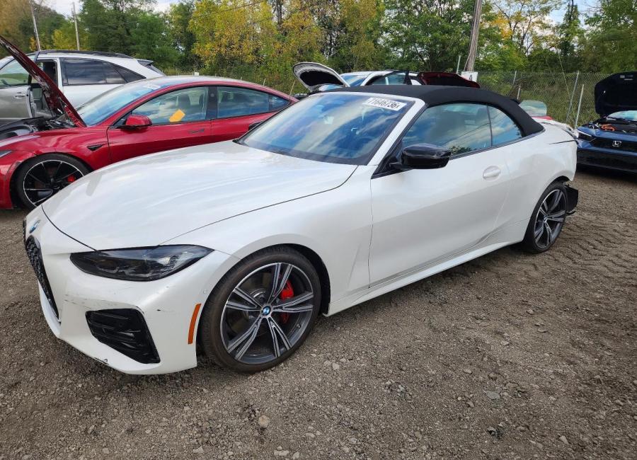 Salvage 2024 Bmw 430i  in White