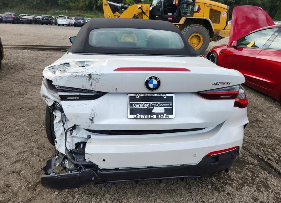 Salvage 2024 Bmw 430i  in White