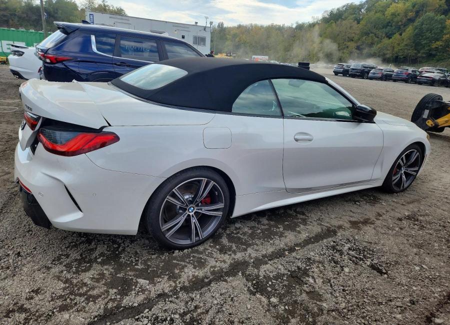 Salvage 2024 Bmw 430i  in White