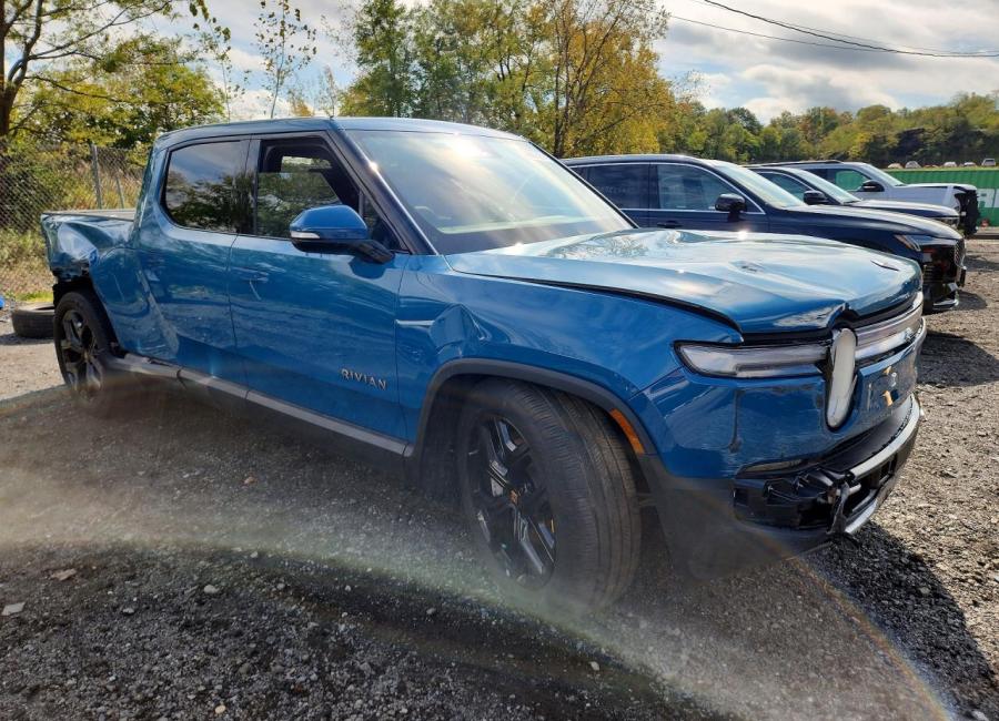 Salvage 2025 Rivian R1t Adventure in Blue