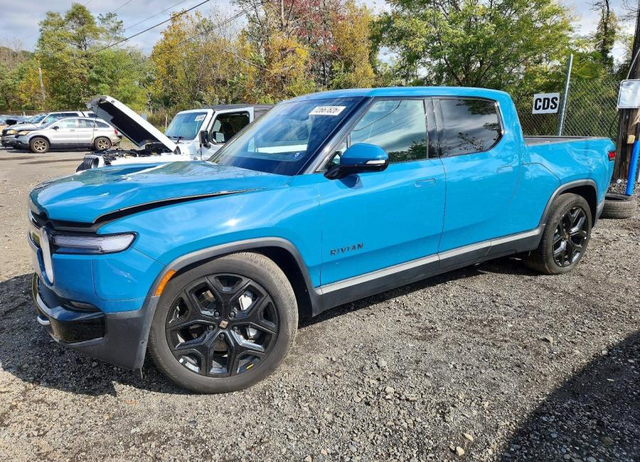 Salvage 2025 Rivian R1t Adventure in Blue
