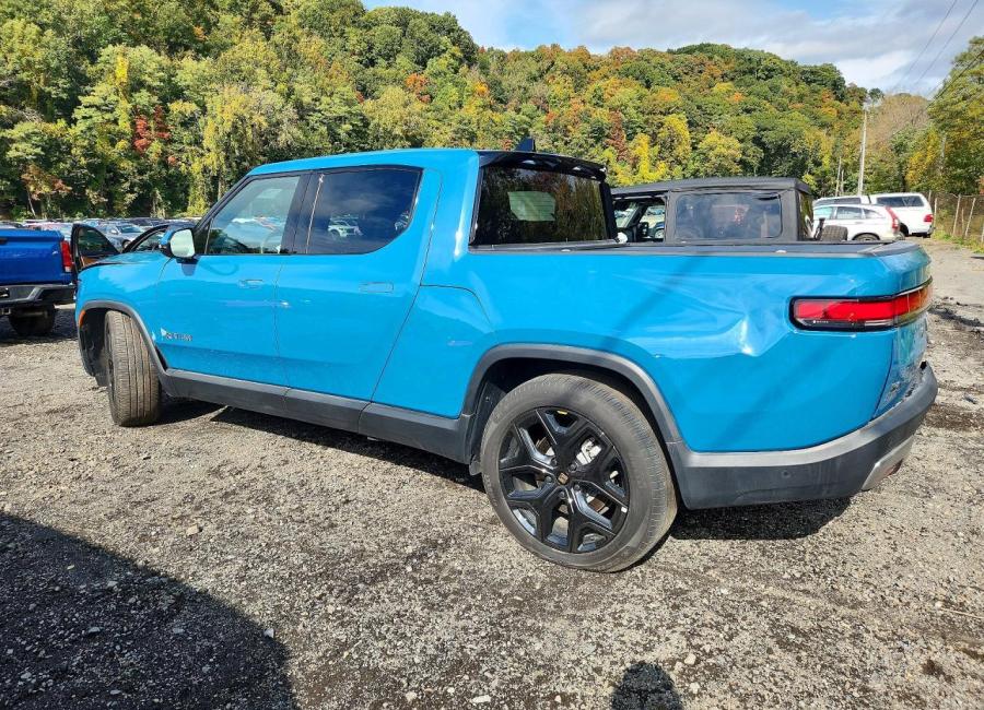 Salvage 2025 Rivian R1t Adventure in Blue