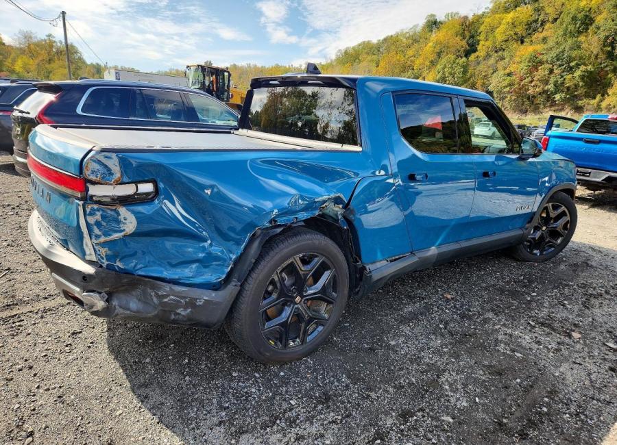 Salvage 2025 Rivian R1t Adventure in Blue