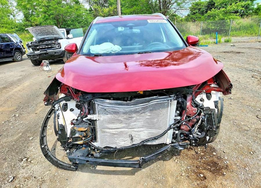 Salvage 2025 Nissan Rogue Platinum in Burgundy