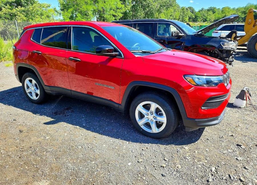 Salvage 2024 Jeep Compass Sport in White