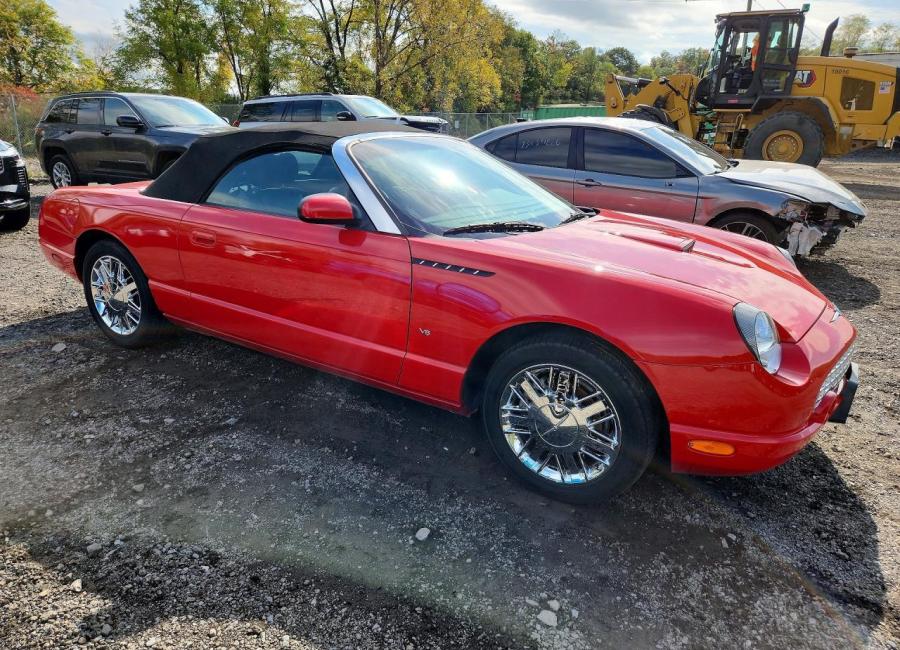 Salvage 2002 Ford Thunderbird  in Red