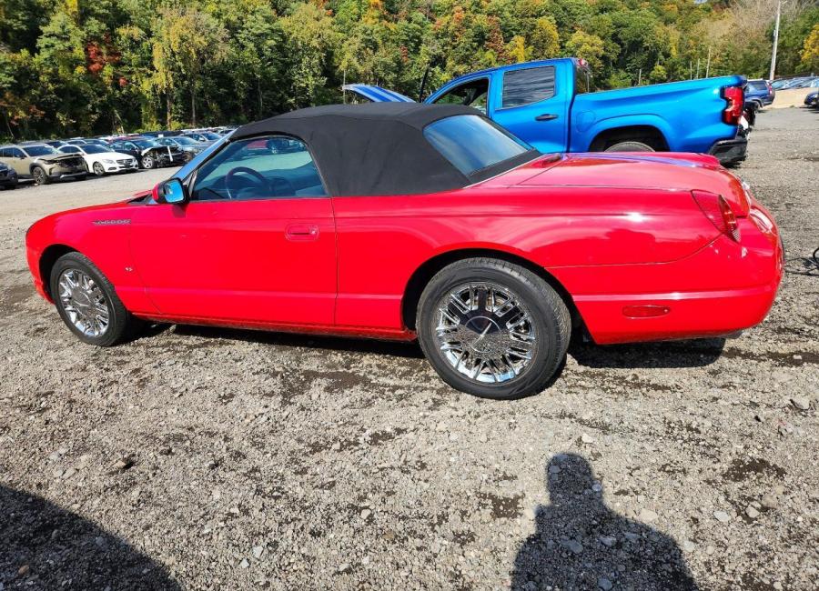 Salvage 2002 Ford Thunderbird  in Red