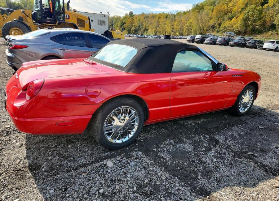 Salvage 2002 Ford Thunderbird  in Red
