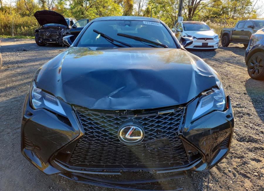Salvage 2025 Lexus Rc 350  in Black