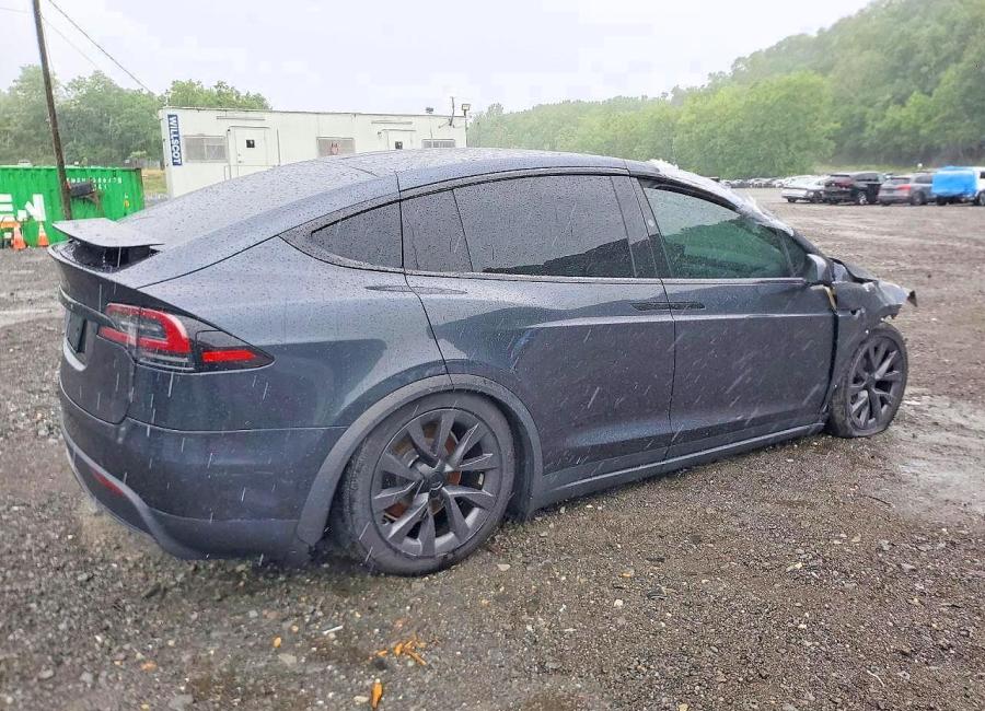 Salvage 2024 Tesla Model X  in Gray