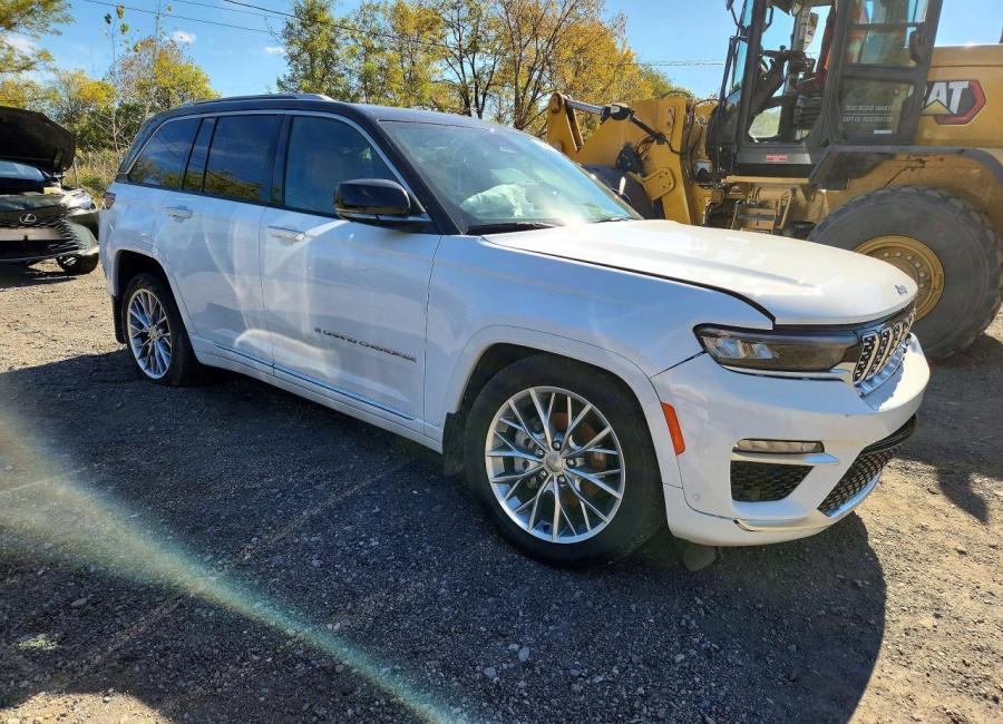 Salvage 2023 Jeep Grand Cherokee Summit in White