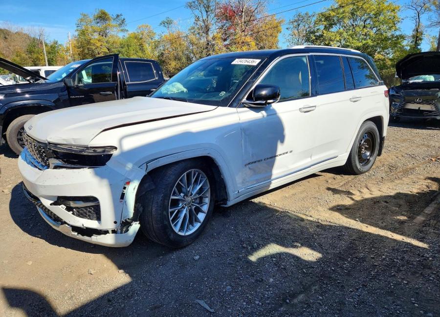 Salvage 2023 Jeep Grand Cherokee Summit in White
