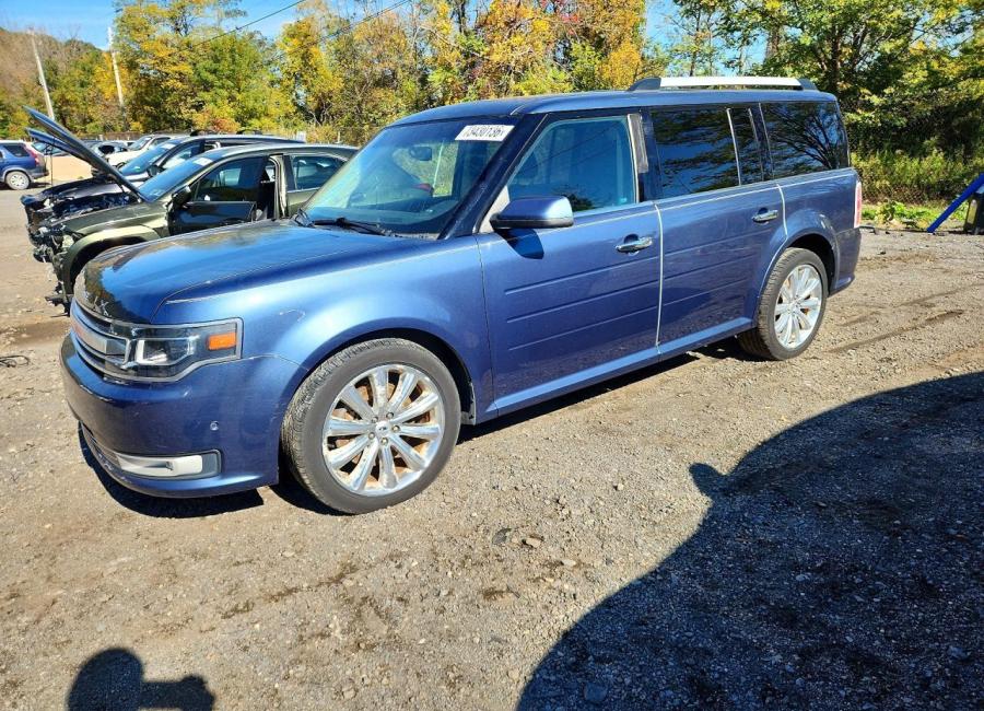 Salvage 2018 Ford Flex  in Blue
