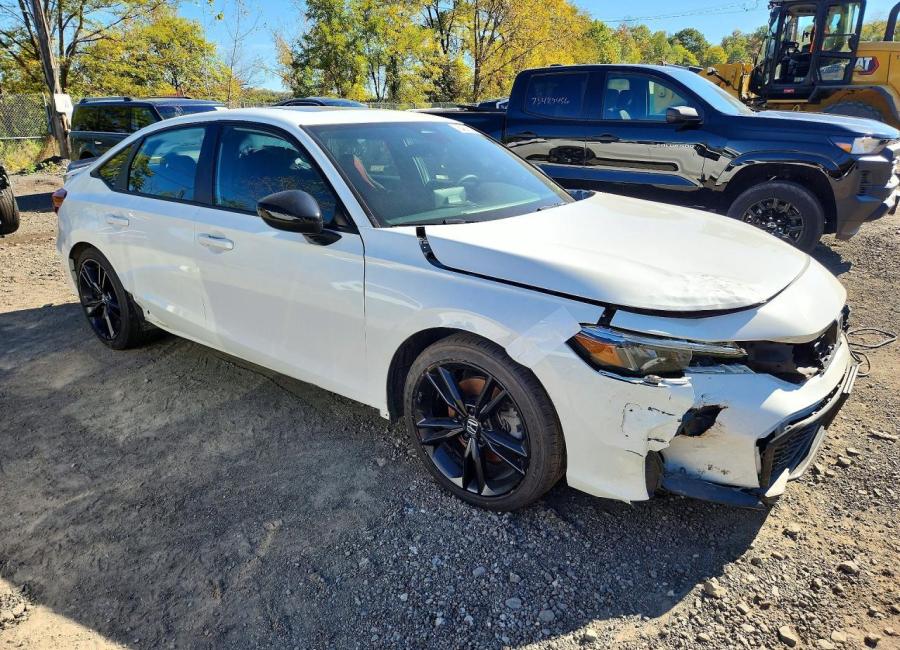Salvage 2025 Honda Civic Si in White