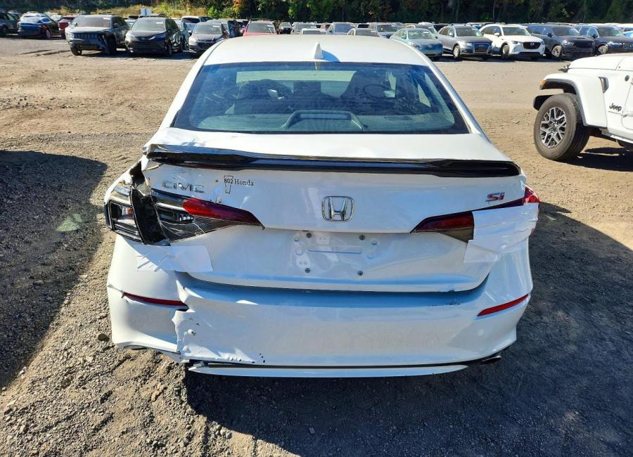 Salvage 2025 Honda Civic Si in White