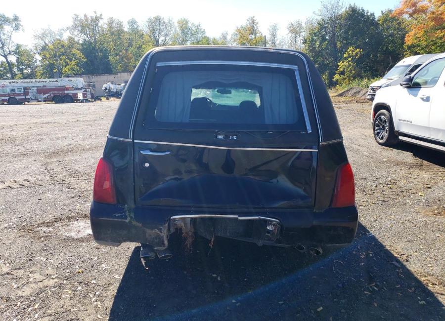 Salvage 2003 Cadillac Commercial Hearse in Black