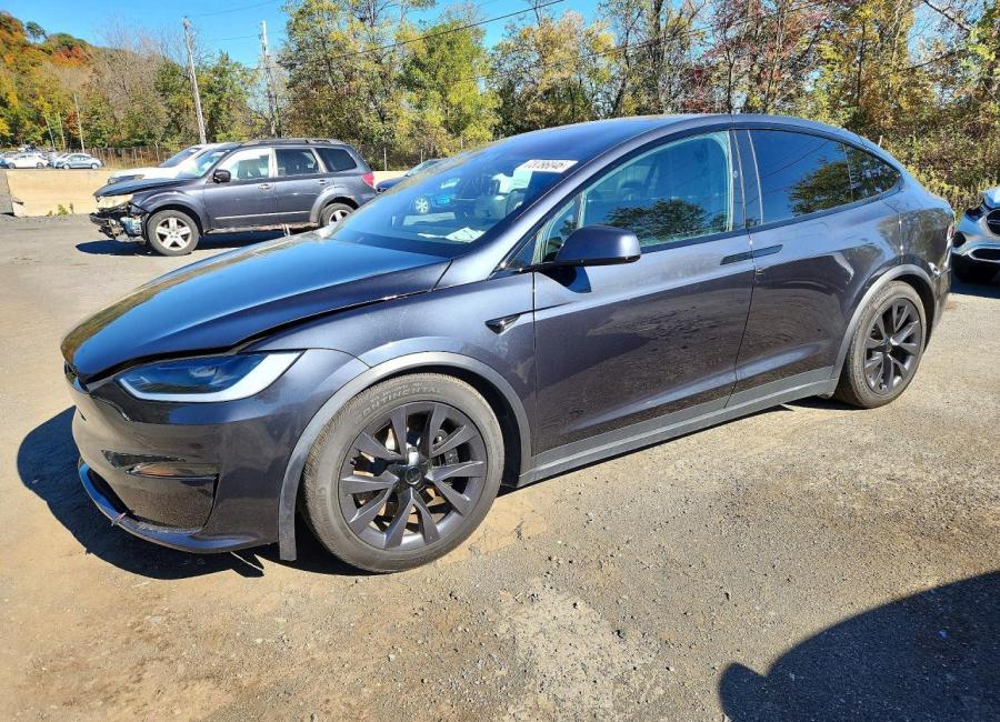 Salvage 2024 Tesla Model X  in Gray