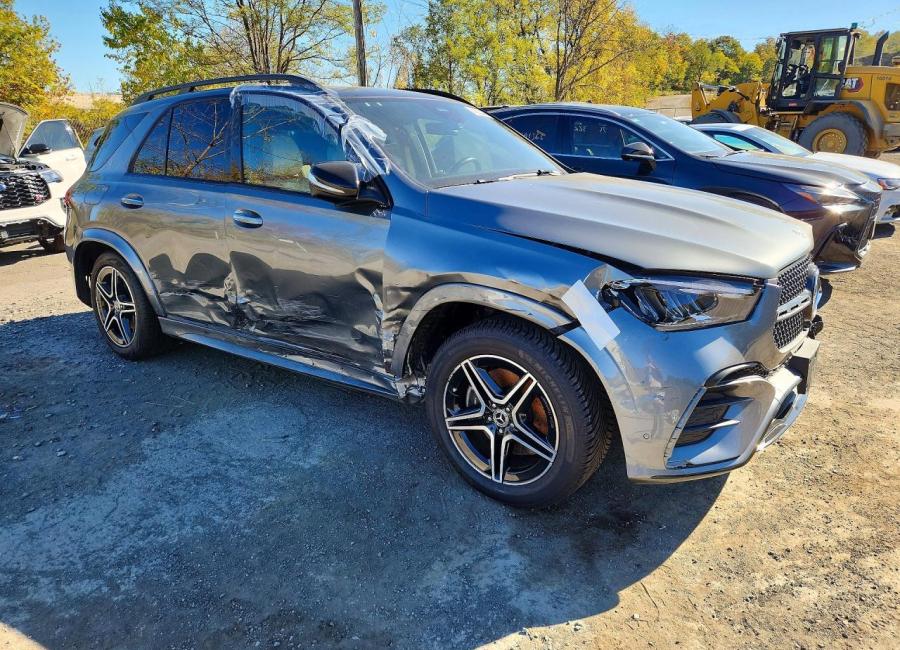 Salvage 2024 Mercedes Benz Gle 350 4matic in Gray