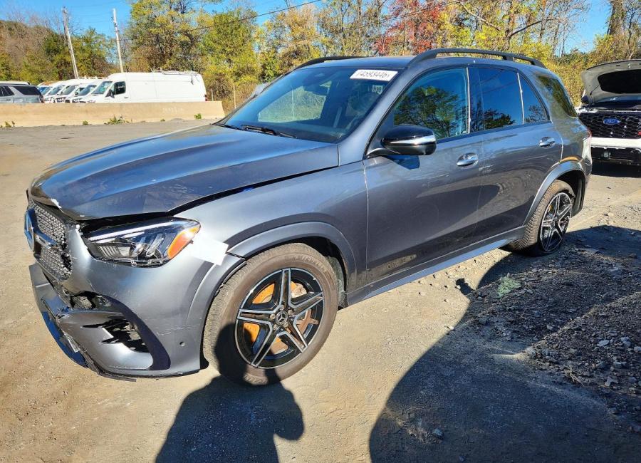 Salvage 2024 Mercedes Benz Gle 350 4matic in Gray