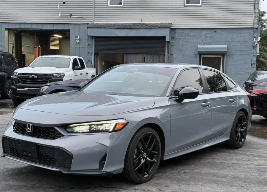 Salvage 2025 Honda Civic Sport Hybrid in Gray